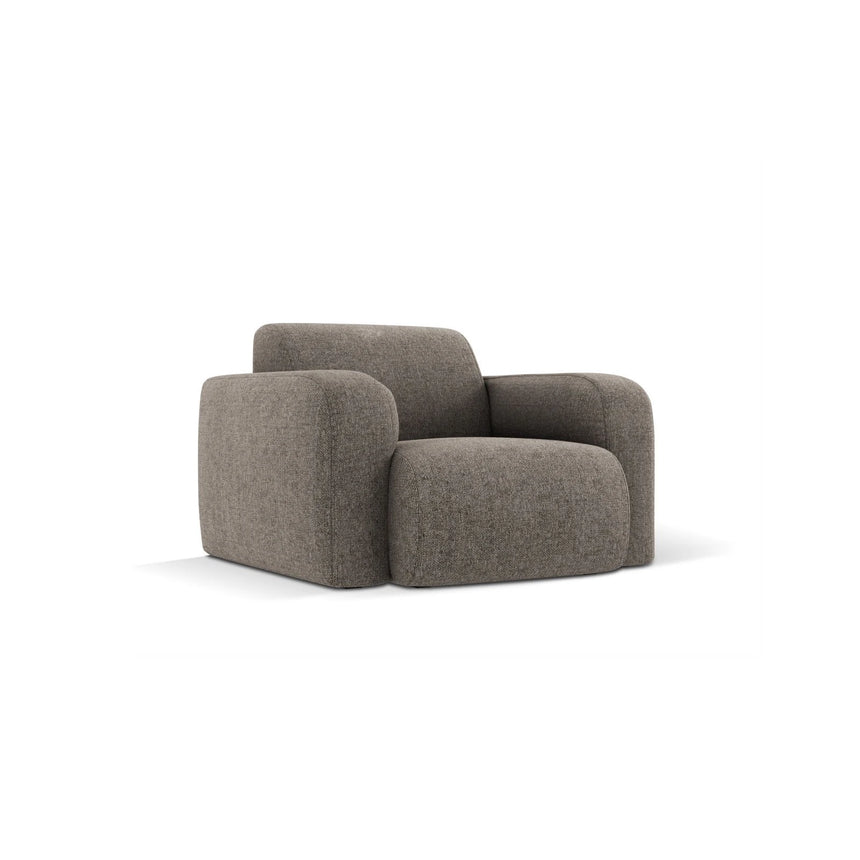 Molino Sessel mit Bezug aus Chenille (Haga16) in Grau, 105x95 cm – Bild 4