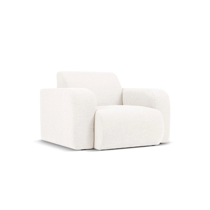 Molino Sessel mit Bezug aus Chenille oder Boucle, 105x95 cm – Bild 3