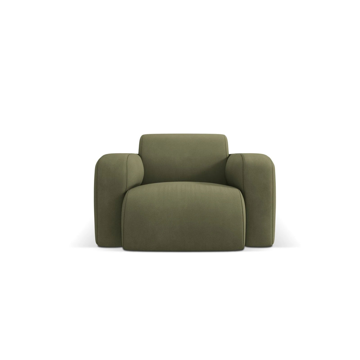 Molino Sessel mit Bezug aus Chenille (Reb18) in Light Green, 105x95 cm – Bild 1