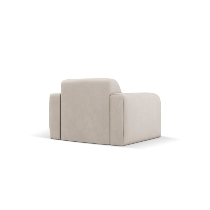 Molino Sessel mit Bezug aus Chenille (Reb25) in Beige, 105x95 cm – Bild 4