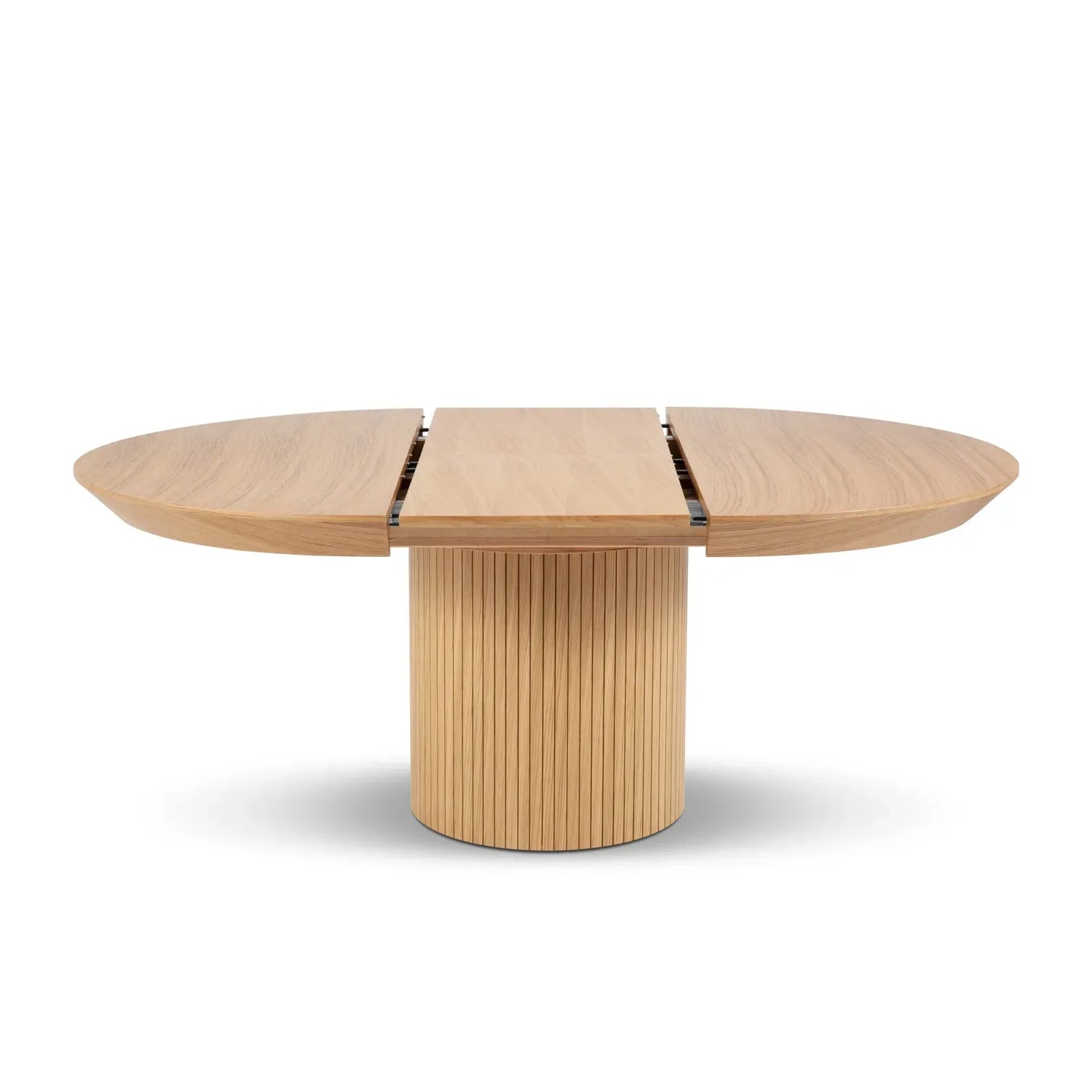 Nicole ausziehbarer Esstisch aus Eichenfurnier und Eiche, 130-180 cm - ZEN ZONE Furniture