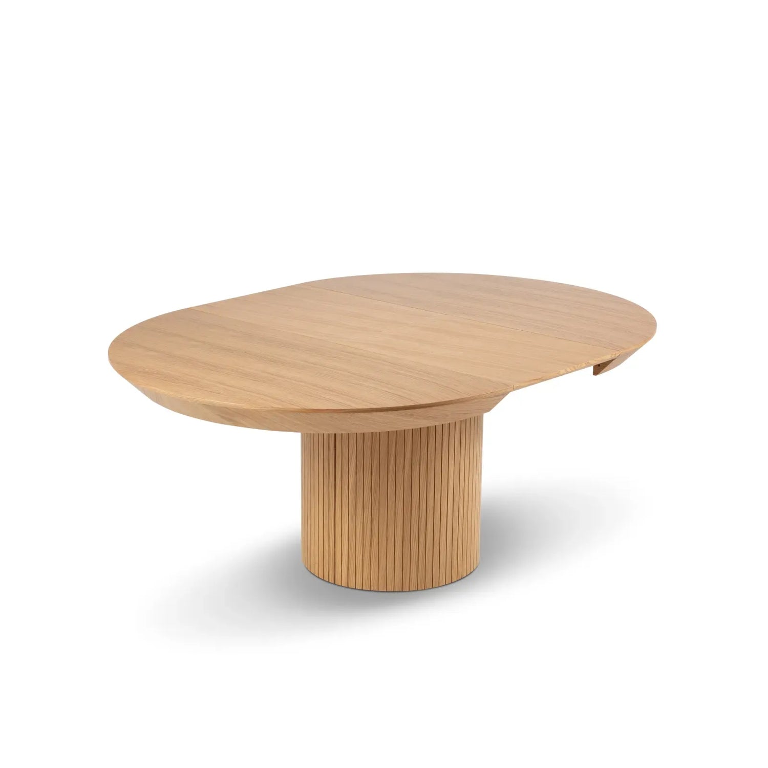 Nicole ausziehbarer Esstisch aus Eichenfurnier und Eiche, 130-180 cm - ZEN ZONE Furniture