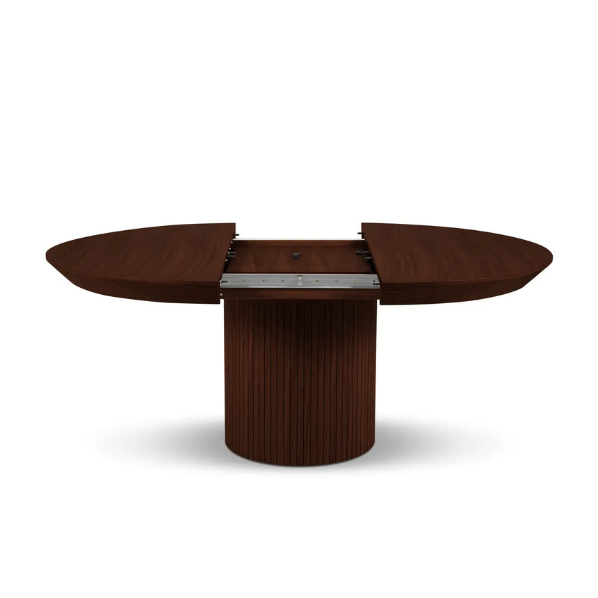 Nicole ausziehbarer Esstisch aus Eichenfurnier und Eiche, 130-180 cm - ZEN ZONE Furniture