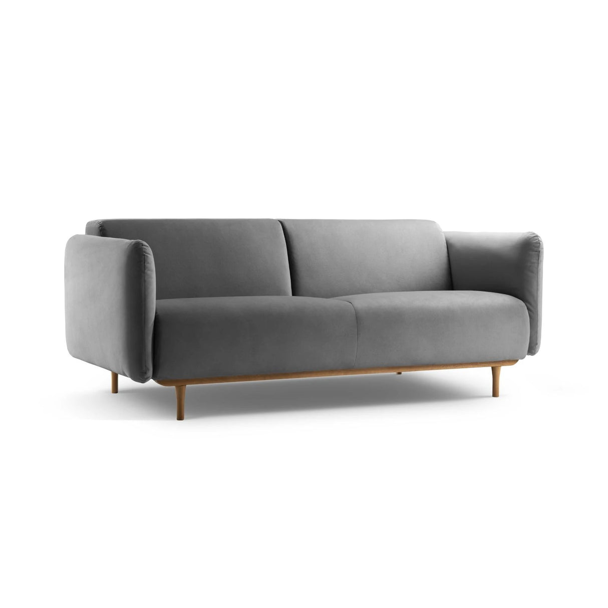 Noomi 2-Sitzer Sofa aus Samt (PariSte) in Grau, 162x94 cm – Bild 3