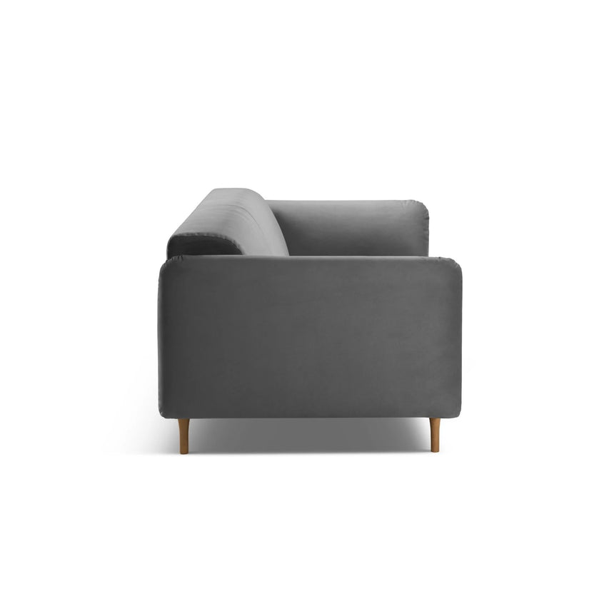 Noomi 2-Sitzer Sofa aus Samt (PariSte) in Grau, 162x94 cm – Bild 4