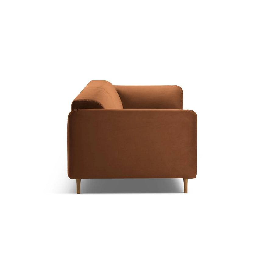 Noomi 2-Sitzer Sofa aus Samt (ParTej) in Honey, 162x94 cm – Bild 4
