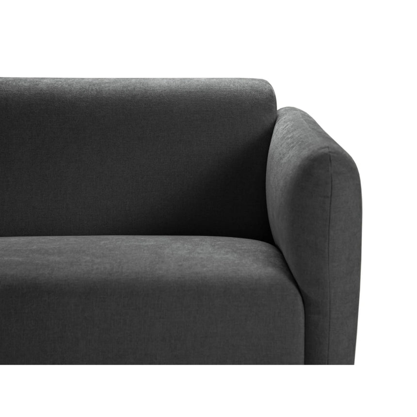 Noomi 2-Sitzer Sofa aus Strukturierter Stoff (Lib21) in Graphit, 162x94 cm – Bild 6