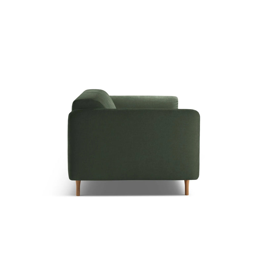 Noomi 3-Sitzer Sofa aus Samt oder Strukturstoff, 196x94 cm – Bild 4