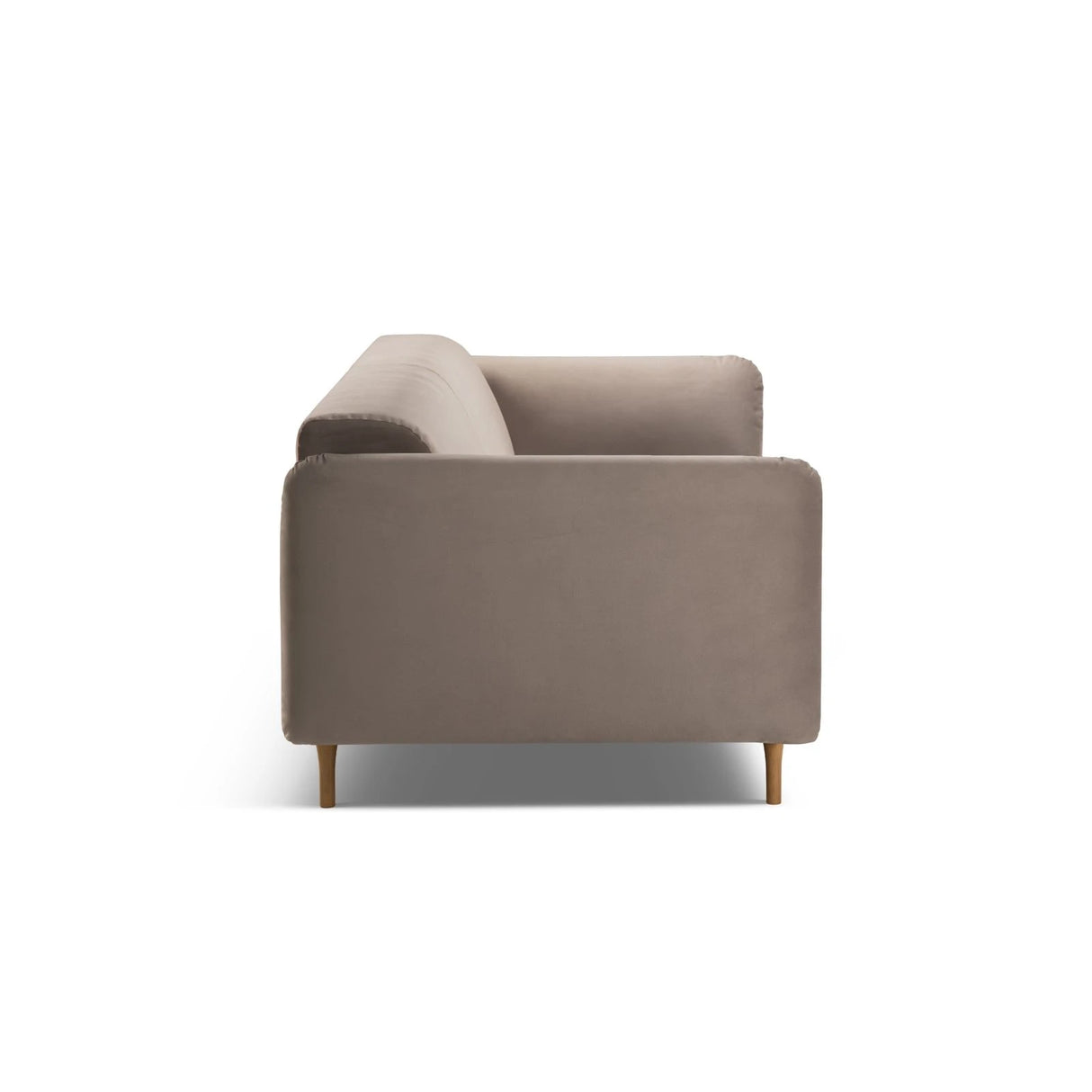 Noomi 3-Sitzer Sofa aus Samt (PariKha) in Concrete, 196x94 cm – Bild 4