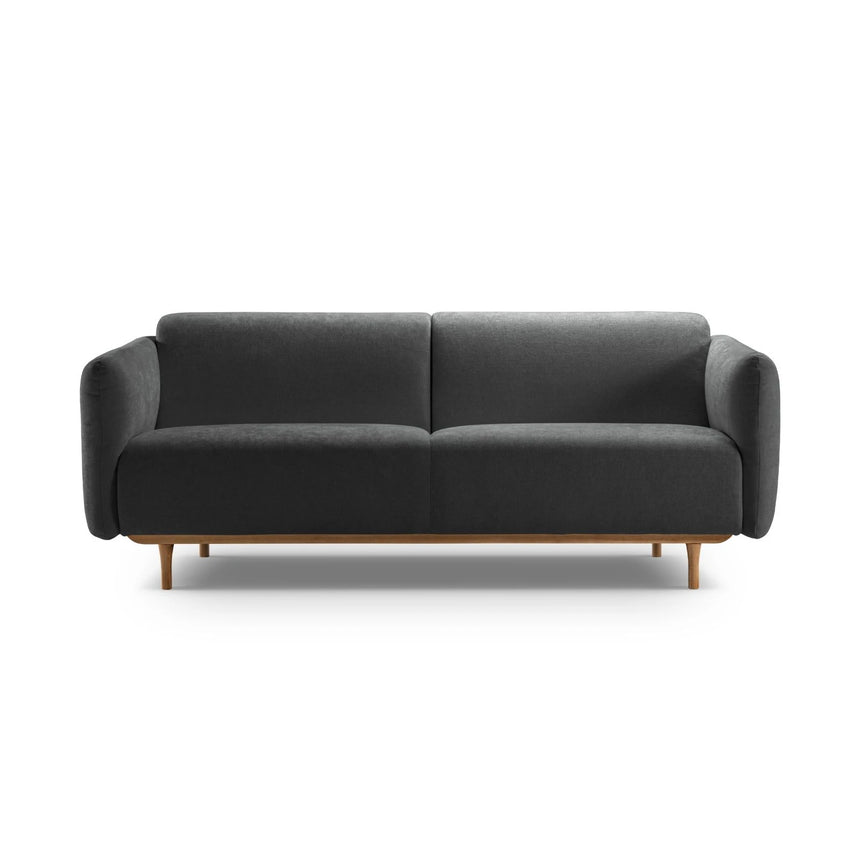 Noomi 3-Sitzer Sofa aus Strukturierter Stoff (Lib21) in Graphit, 196x94 cm – Bild 1