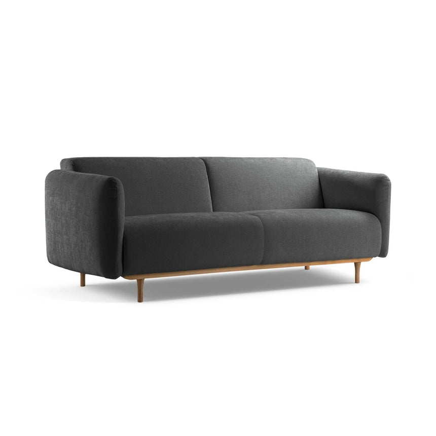 Noomi 3-Sitzer Sofa aus Strukturierter Stoff (Lib21) in Graphit, 196x94 cm – Bild 3