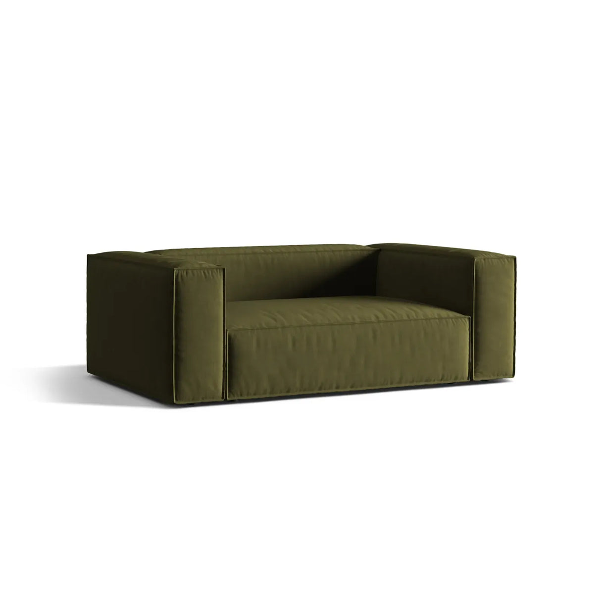Nuria 2-Sitzer Sofa mit Bezug in Samt, Strukturstoff oder Boucle-Stoff, 170x110 cm - ZEN ZONE Furniture