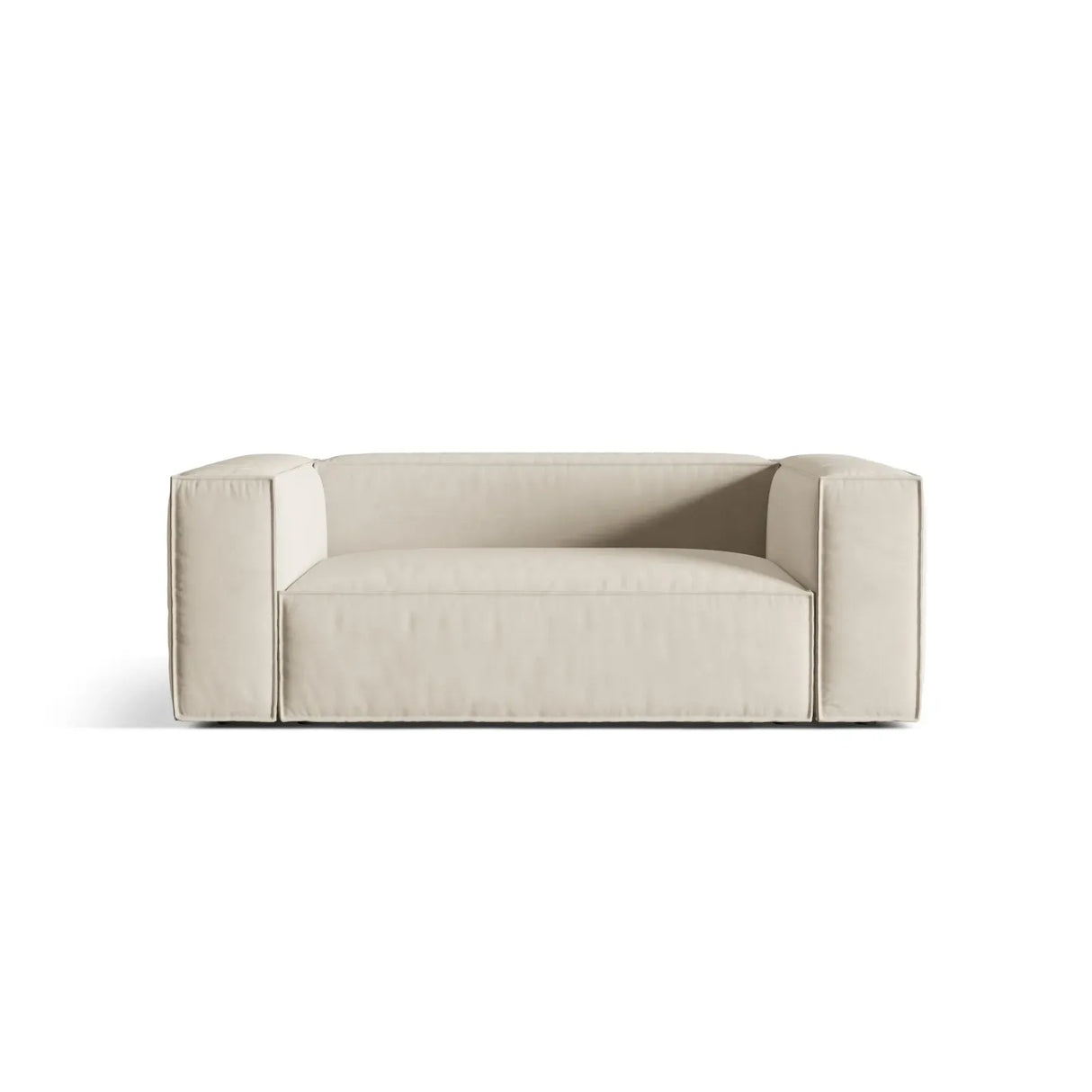 Nuria 2-Sitzer Sofa mit Bezug in Samt, Strukturstoff oder Boucle-Stoff, 170x110 cm - ZEN ZONE Furniture