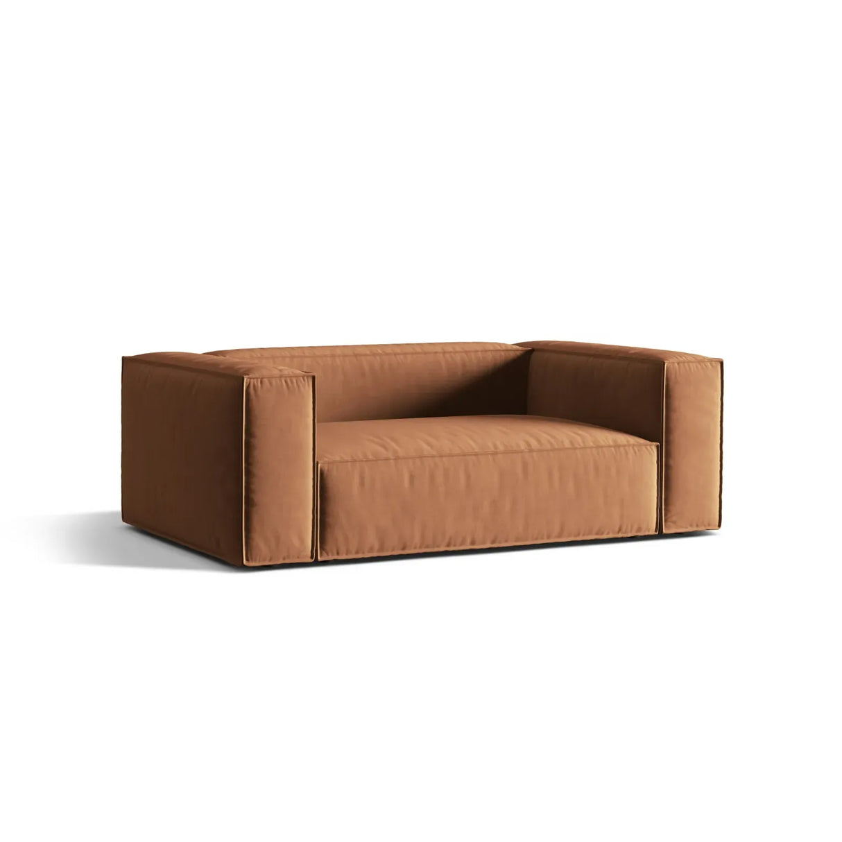 Nuria 2-Sitzer Sofa mit Bezug in Samt, Strukturstoff oder Boucle-Stoff, 170x110 cm - ZEN ZONE Furniture