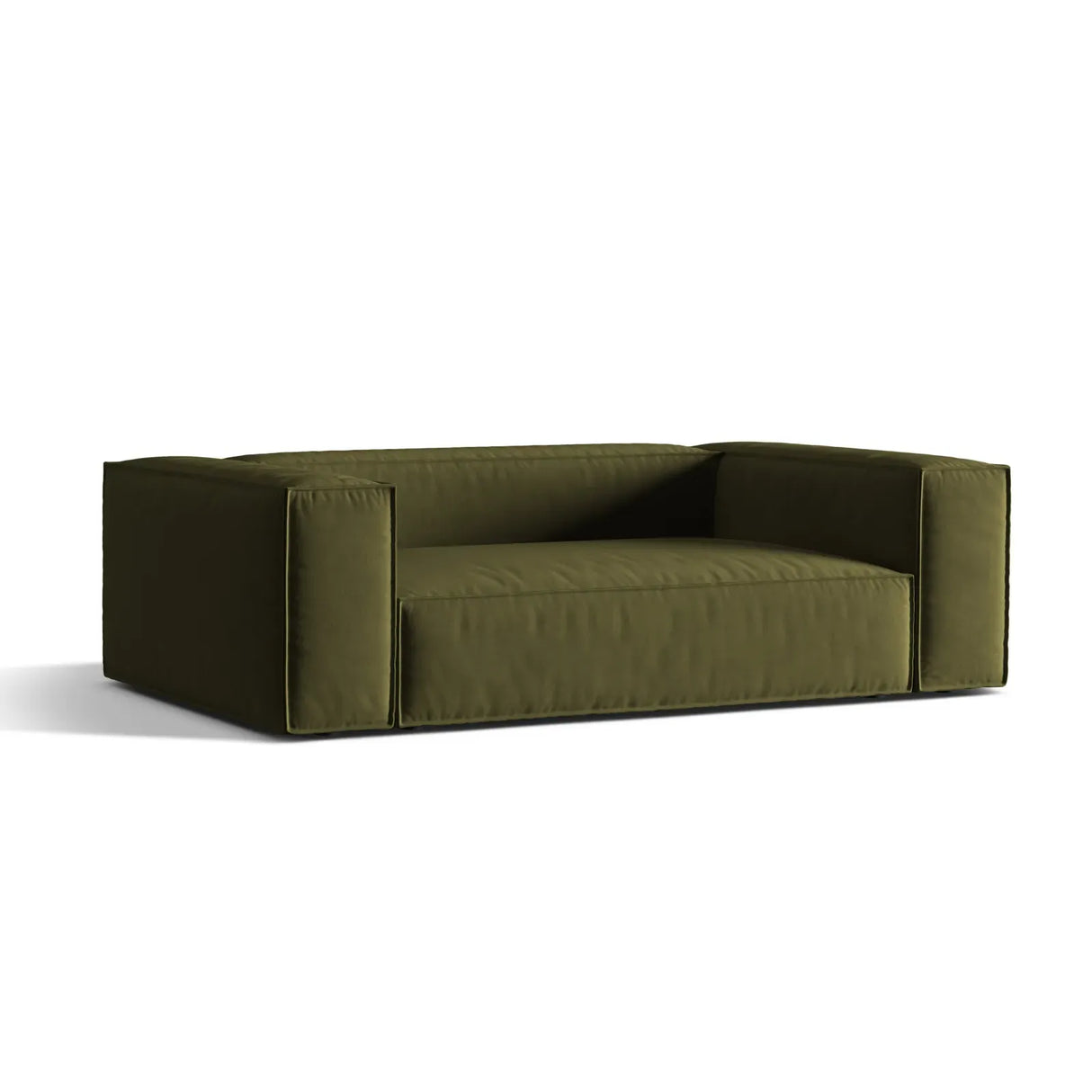 Nuria 3-Sitzer Sofa mit Bezug in Samt, Strukturstoff oder Boucle-Stoff, 210x110 cm - ZEN ZONE Furniture