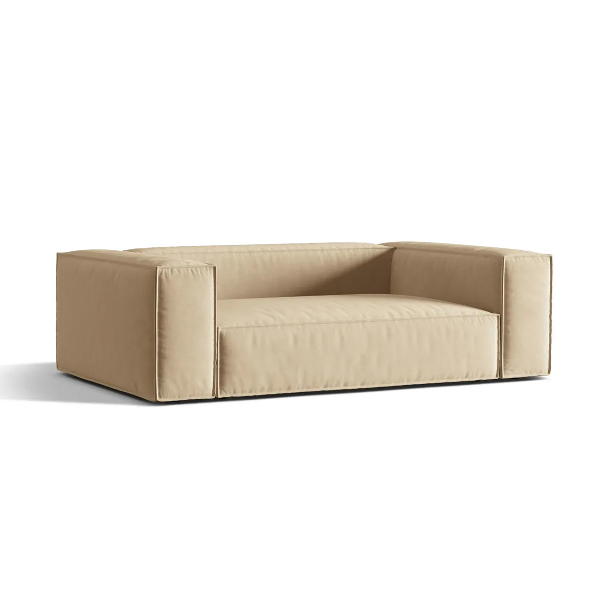 Nuria 3-Sitzer Sofa mit Bezug in Samt, Strukturstoff oder Boucle-Stoff, 210x110 cm - ZEN ZONE Furniture