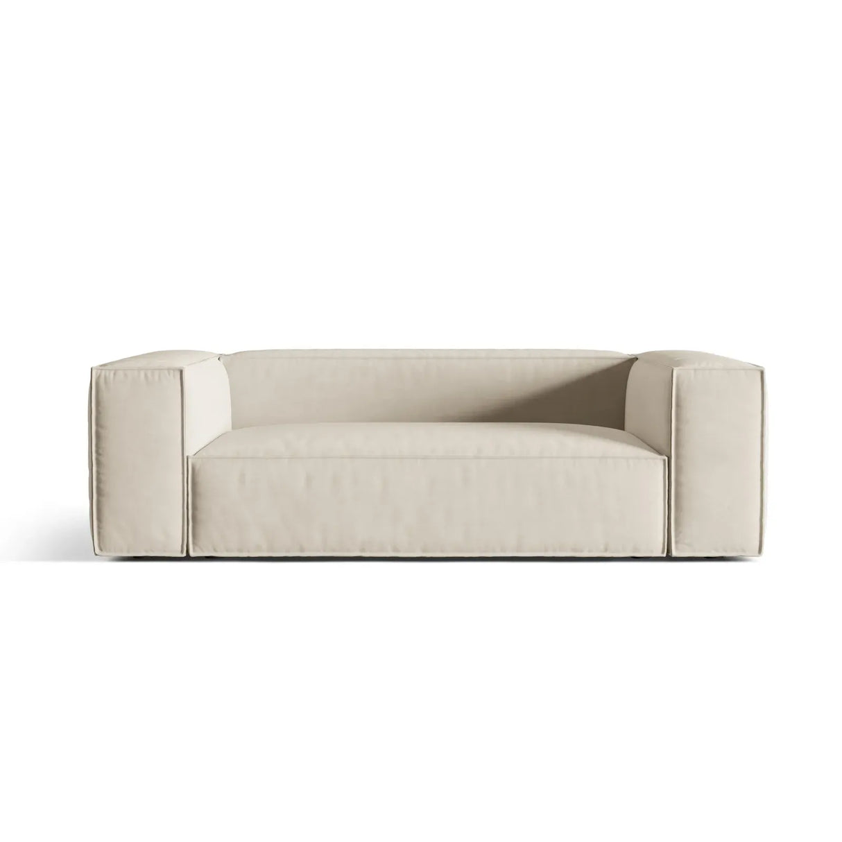 Nuria 3-Sitzer Sofa mit Bezug in Samt, Strukturstoff oder Boucle-Stoff, 210x110 cm - ZEN ZONE Furniture
