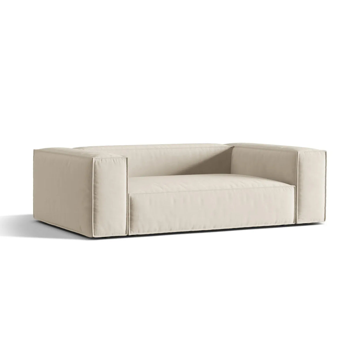 Nuria 3-Sitzer Sofa mit Bezug in Samt, Strukturstoff oder Boucle-Stoff, 210x110 cm - ZEN ZONE Furniture