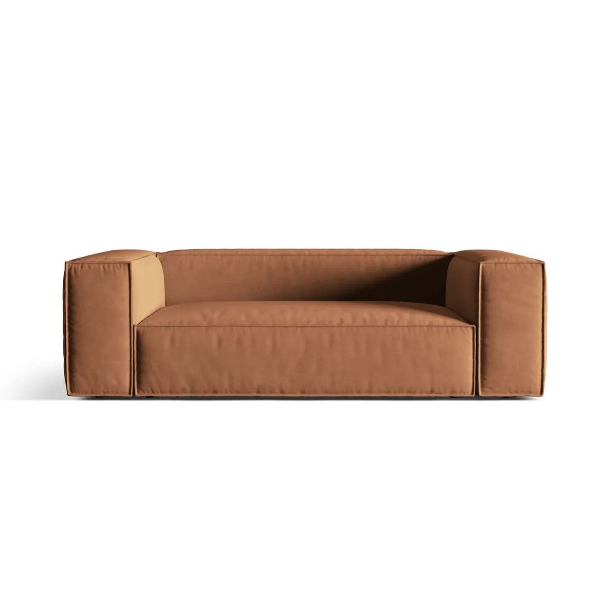 Nuria 3-Sitzer Sofa mit Bezug in Samt, Strukturstoff oder Boucle-Stoff, 210x110 cm - ZEN ZONE Furniture