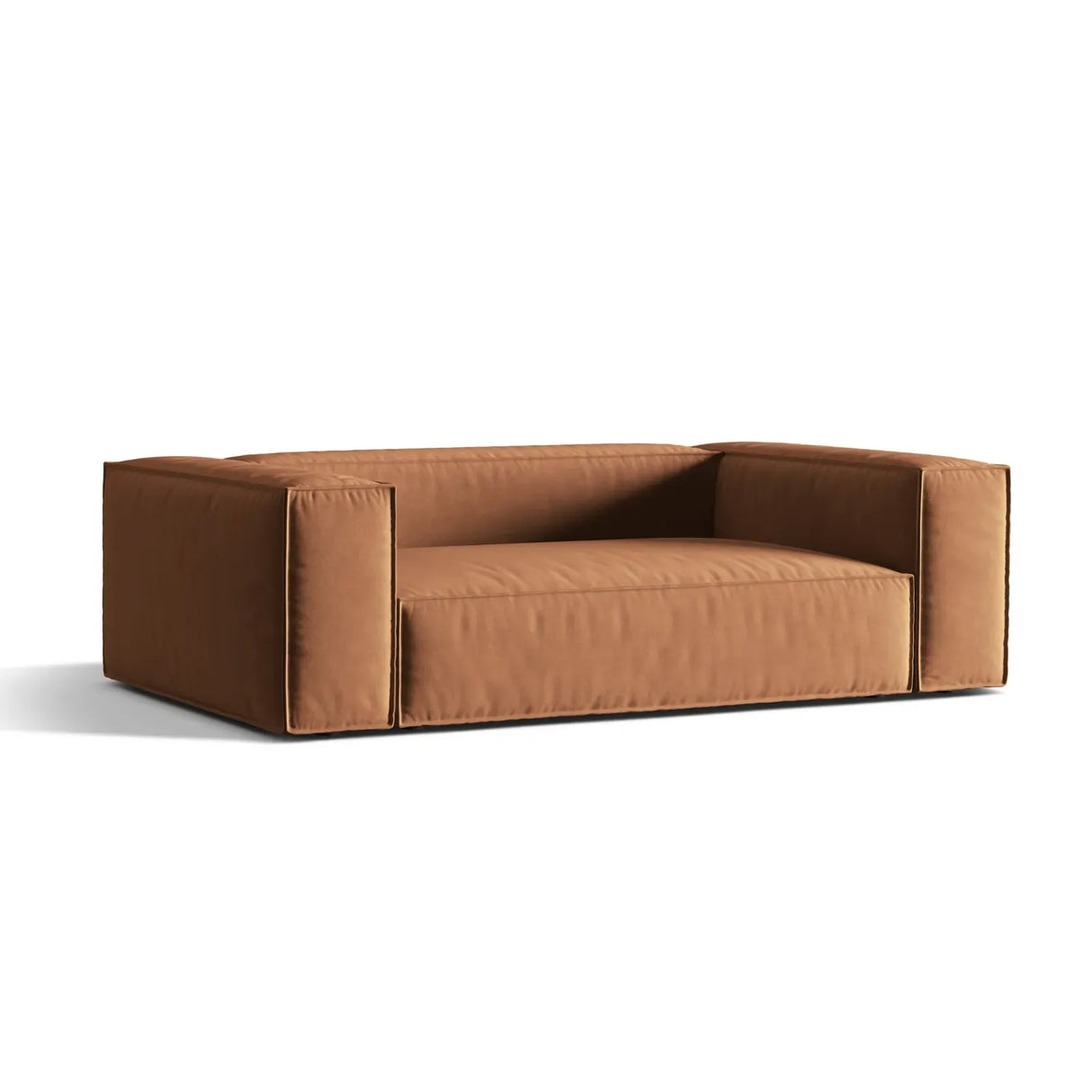 Nuria 3-Sitzer Sofa mit Bezug in Samt, Strukturstoff oder Boucle-Stoff, 210x110 cm - ZEN ZONE Furniture