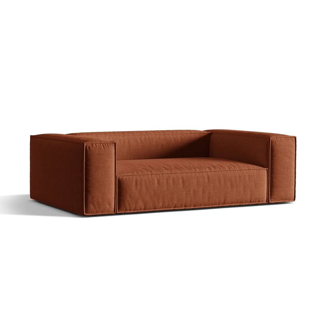 Nuria 3-Sitzer Sofa mit Bezug in Samt, Strukturstoff oder Boucle-Stoff, 210x110 cm - ZEN ZONE Furniture