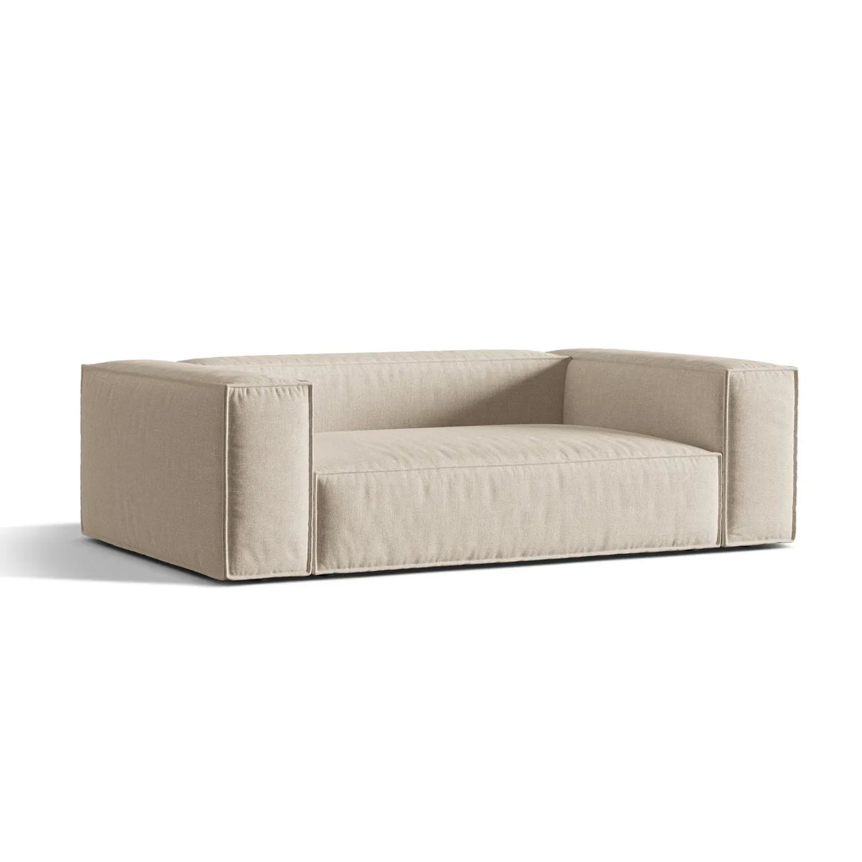Nuria 3-Sitzer Sofa mit Bezug in Samt, Strukturstoff oder Boucle-Stoff, 210x110 cm - ZEN ZONE Furniture