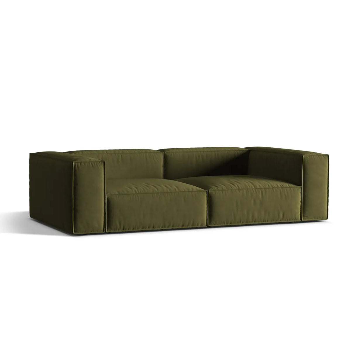 Nuria 4-Sitzer Sofa mit Bezug in Samt, Strukturstoff oder Boucle-Stoff, 250x110 cm - ZEN ZONE Furniture