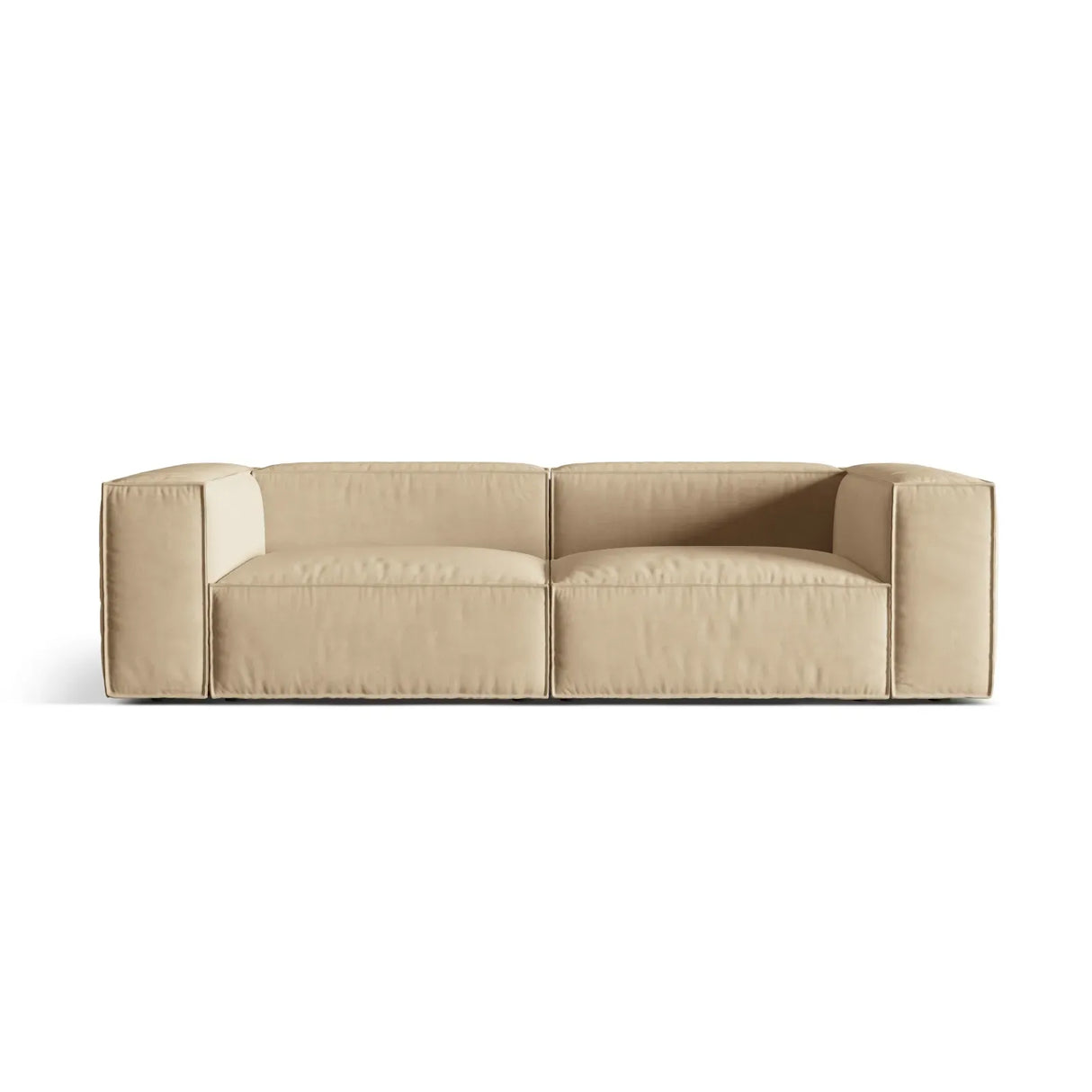 Nuria 4-Sitzer Sofa mit Bezug in Samt, Strukturstoff oder Boucle-Stoff, 250x110 cm - ZEN ZONE Furniture