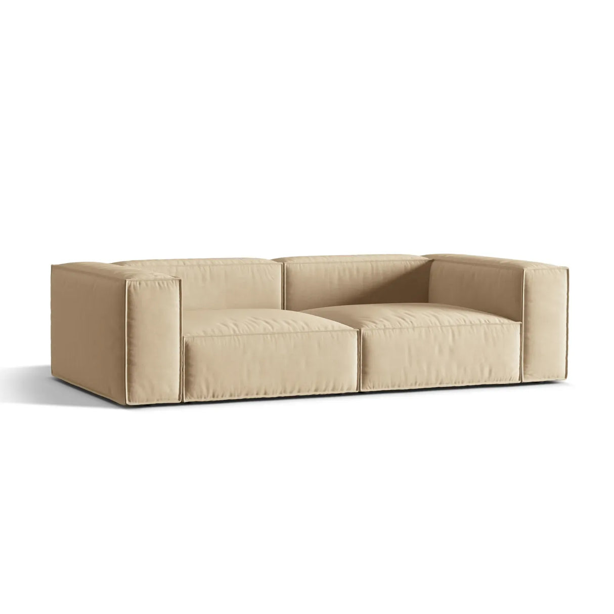 Nuria 4-Sitzer Sofa mit Bezug in Samt, Strukturstoff oder Boucle-Stoff, 250x110 cm - ZEN ZONE Furniture