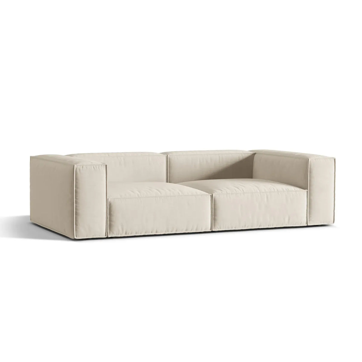 Nuria 4-Sitzer Sofa mit Bezug in Samt, Strukturstoff oder Boucle-Stoff, 250x110 cm - ZEN ZONE Furniture