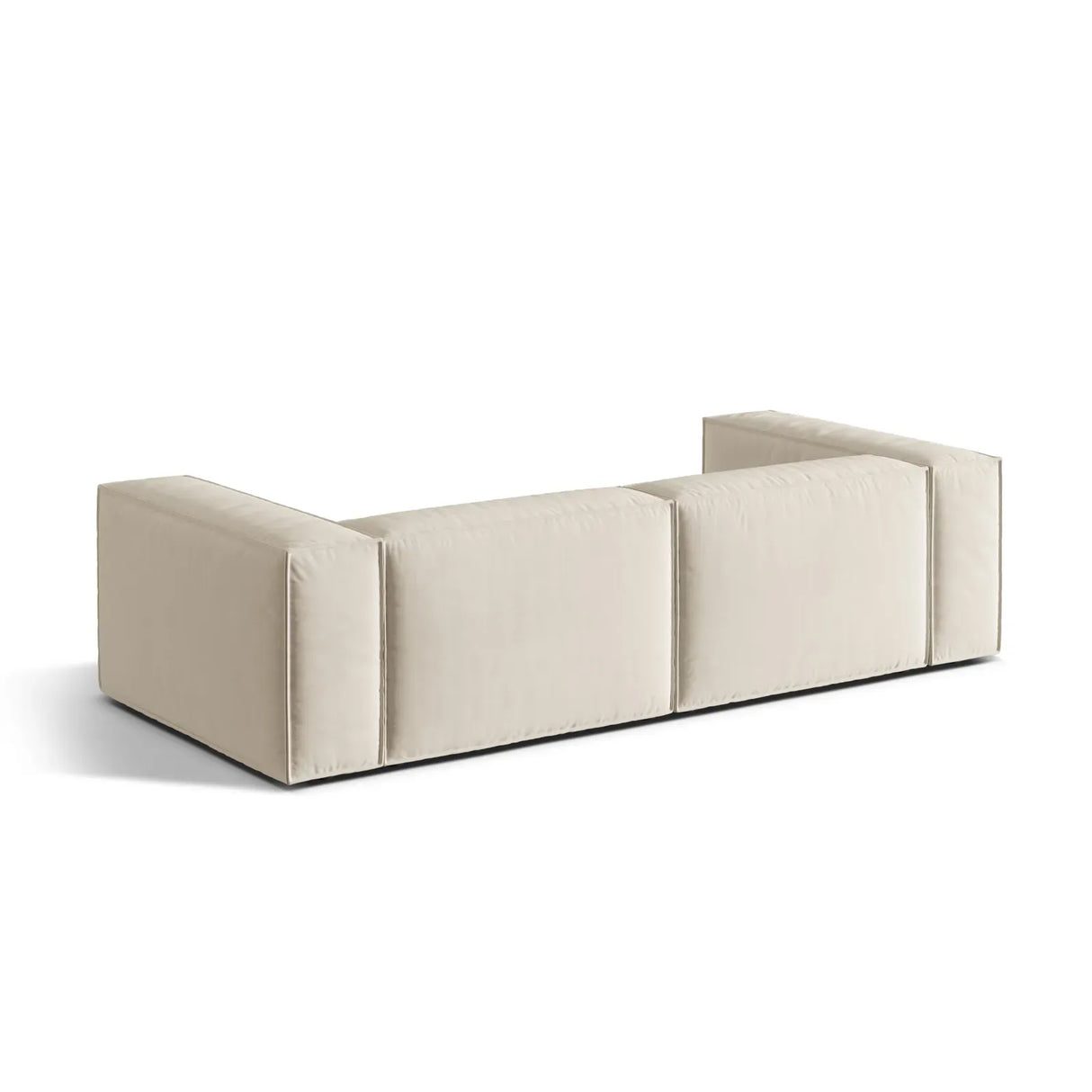 Nuria 4-Sitzer Sofa mit Bezug in Samt, Strukturstoff oder Boucle-Stoff, 250x110 cm - ZEN ZONE Furniture