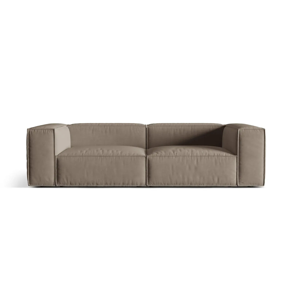 Nuria 4-Sitzer Sofa mit Bezug in Samt, Strukturstoff oder Boucle-Stoff, 250x110 cm - ZEN ZONE Furniture