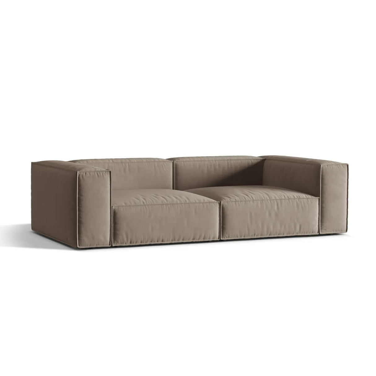 Nuria 4-Sitzer Sofa mit Bezug in Samt, Strukturstoff oder Boucle-Stoff, 250x110 cm - ZEN ZONE Furniture