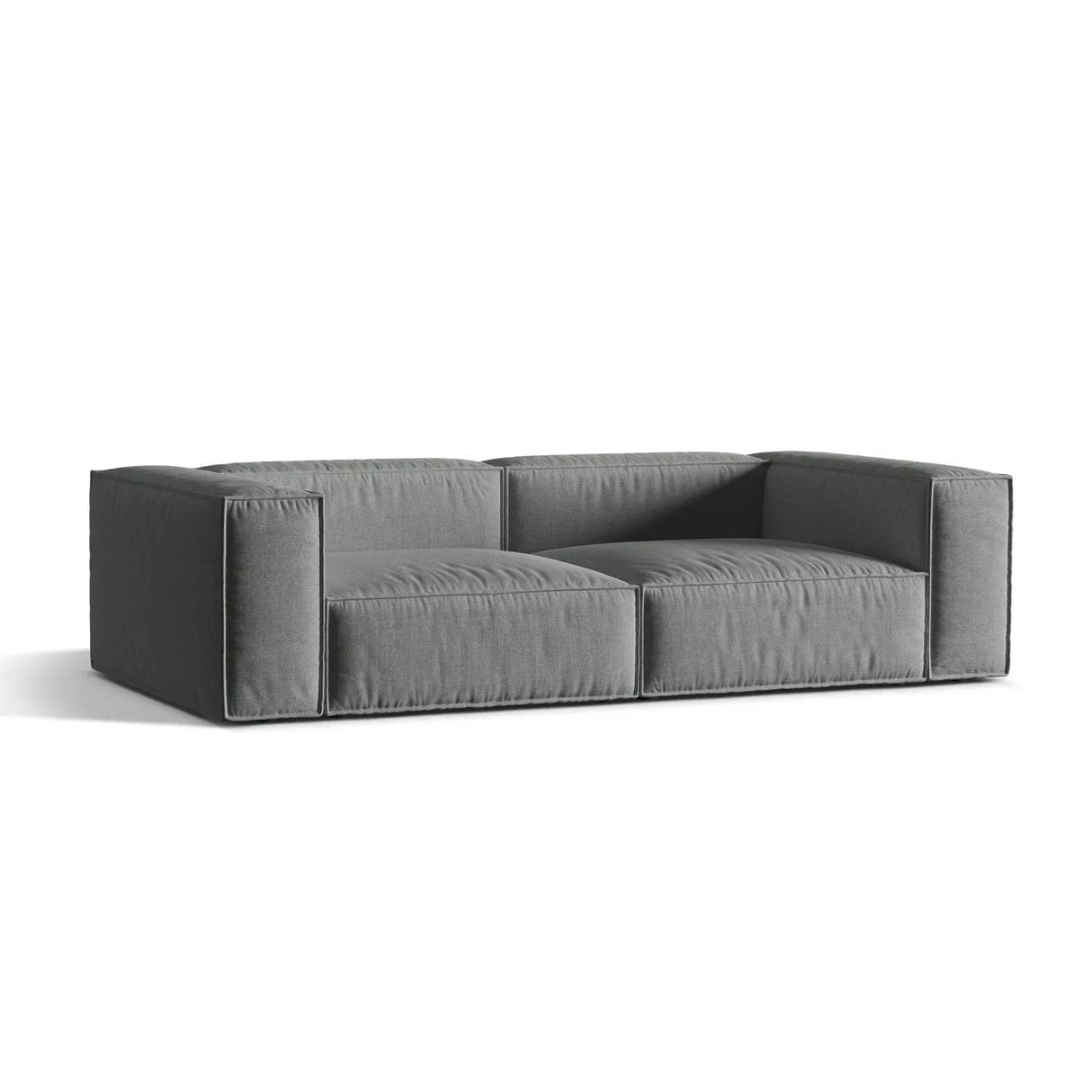 Nuria 4-Sitzer Sofa mit Bezug in Samt, Strukturstoff oder Boucle-Stoff, 250x110 cm - ZEN ZONE Furniture