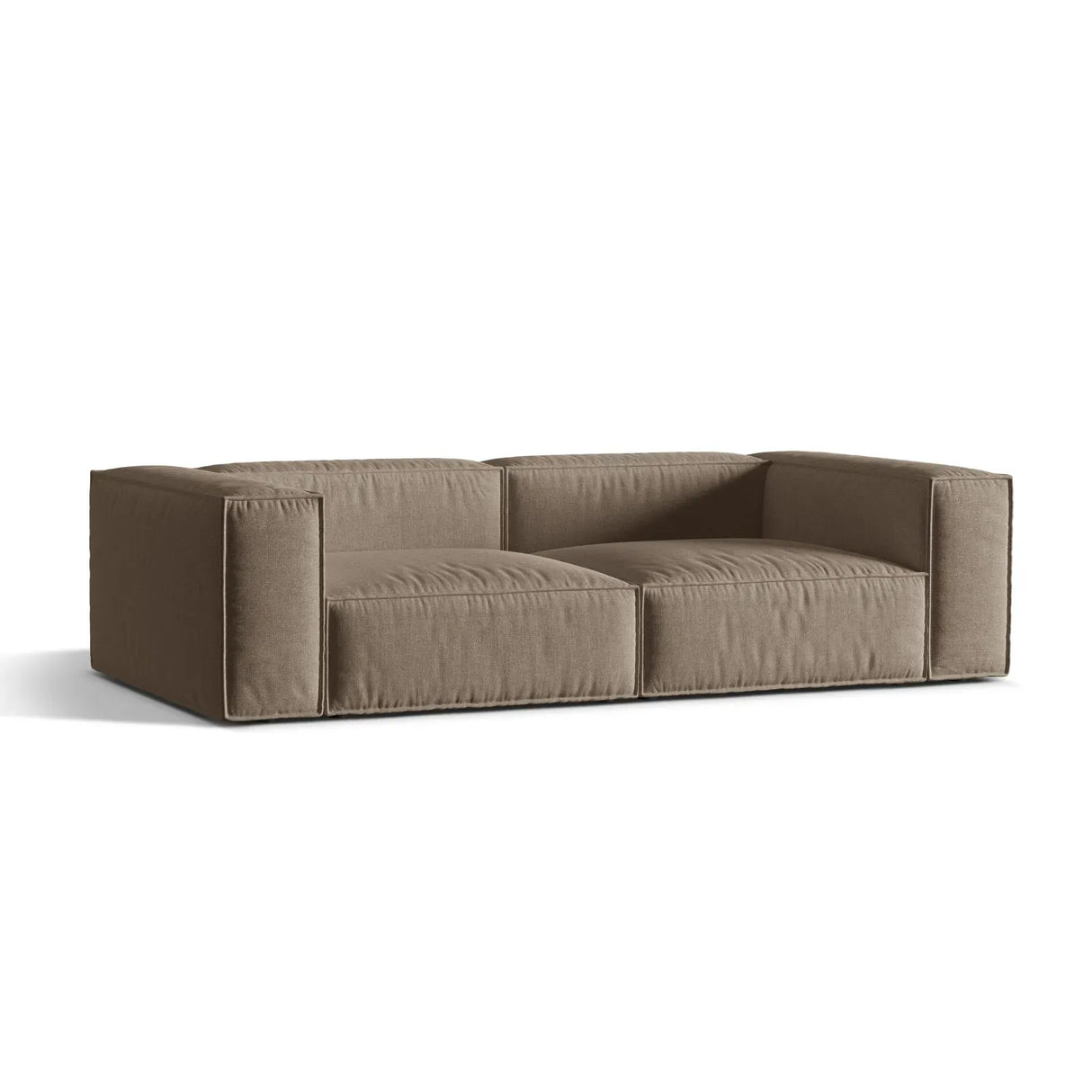 Nuria 4-Sitzer Sofa mit Bezug in Samt, Strukturstoff oder Boucle-Stoff, 250x110 cm - ZEN ZONE Furniture