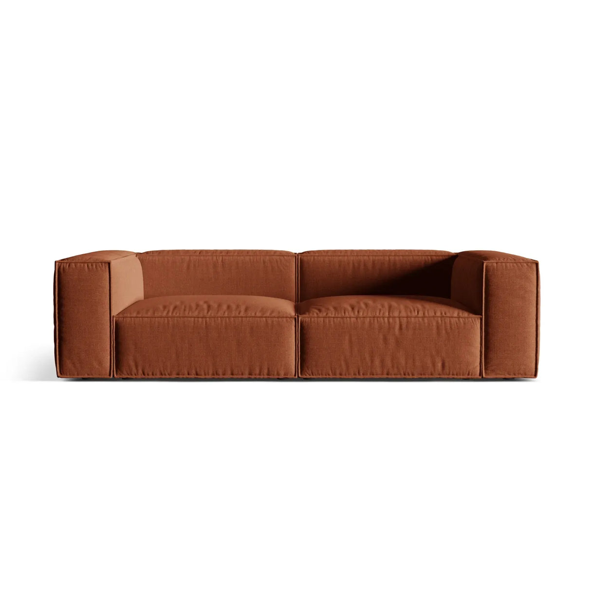 Nuria 4-Sitzer Sofa mit Bezug in Samt, Strukturstoff oder Boucle-Stoff, 250x110 cm - ZEN ZONE Furniture
