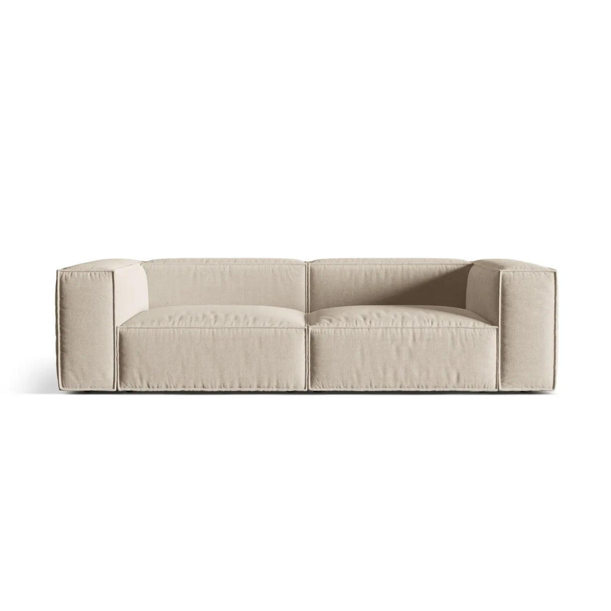 Nuria 4-Sitzer Sofa mit Bezug in Samt, Strukturstoff oder Boucle-Stoff, 250x110 cm - ZEN ZONE Furniture