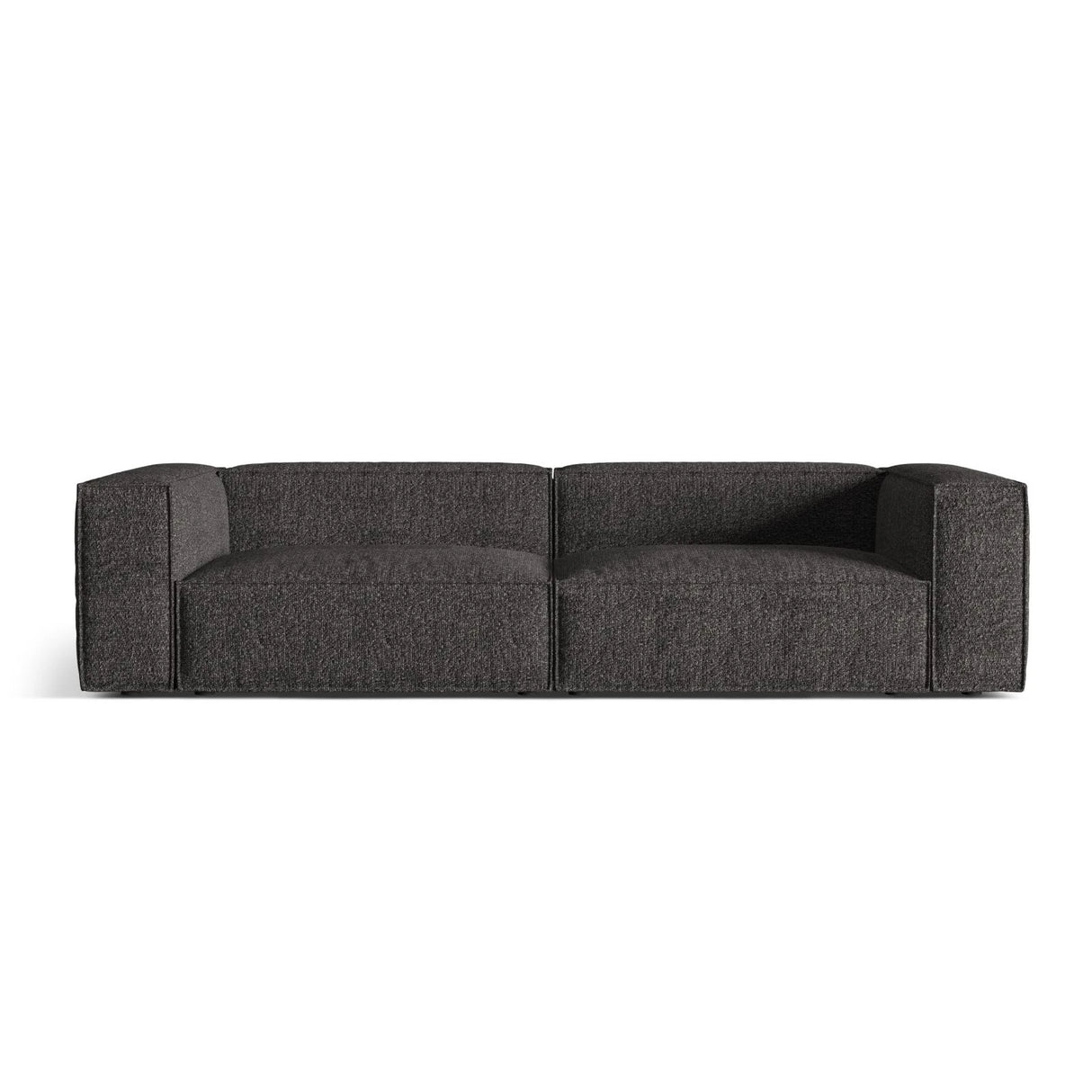 Nuria 5-Sitzer Sofa mit Bezug aus Boucle (MoAn) in Anthrazit, 110x290 cm – Bild 1