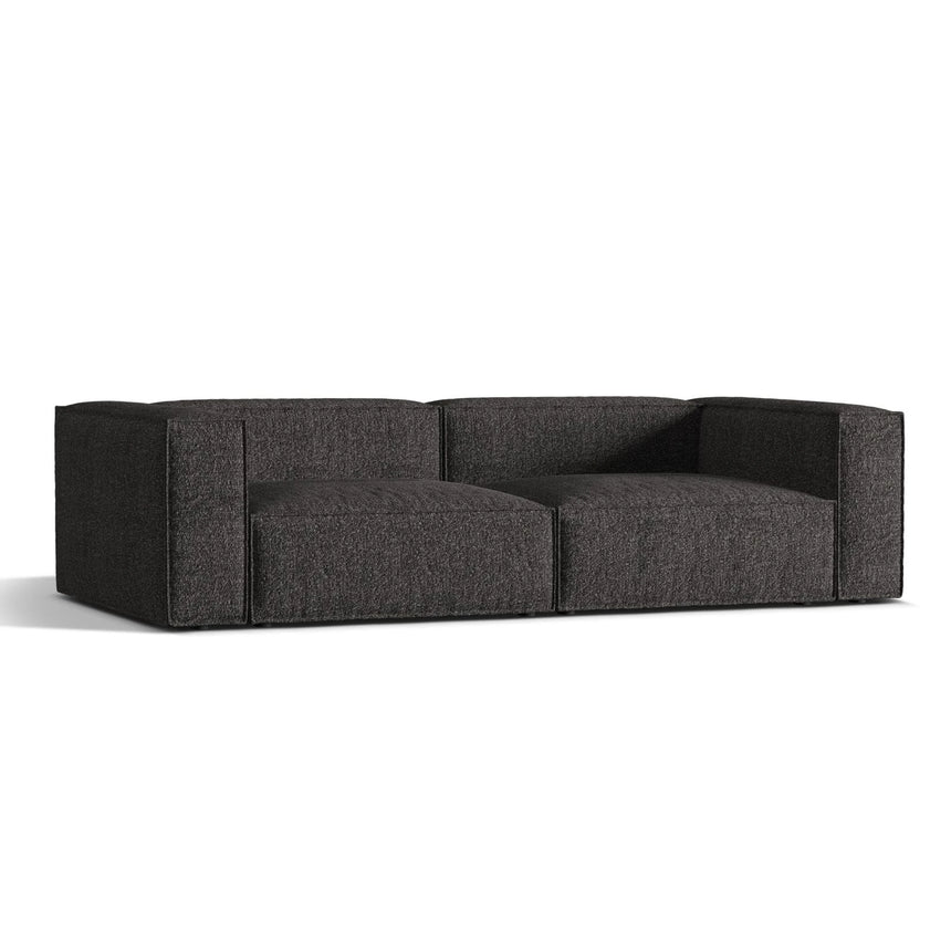 Nuria 5-Sitzer Sofa mit Bezug aus Boucle (MoAn) in Anthrazit, 110x290 cm – Bild 3