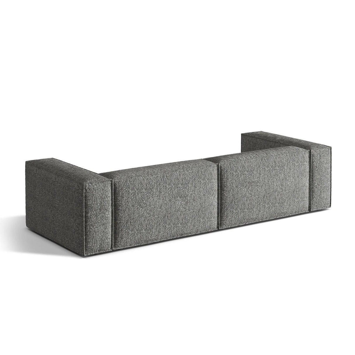 Nuria 5-Sitzer Sofa mit Bezug aus Boucle (MoGra) in Graphit, 110x290 cm – Bild 4