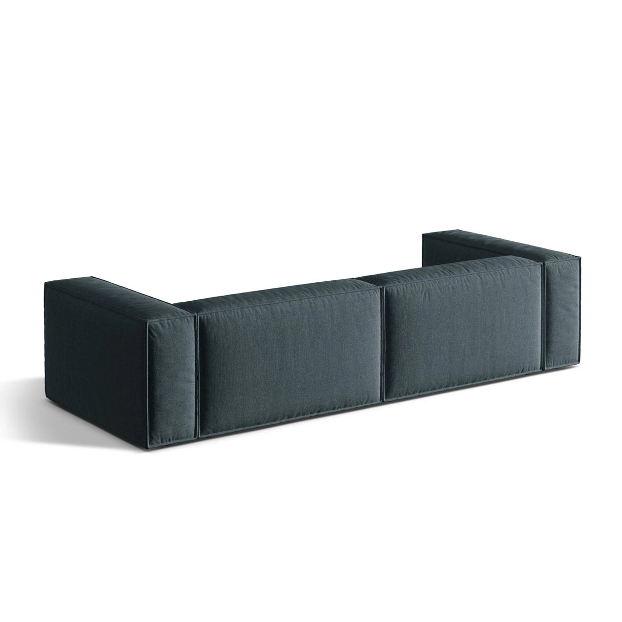Nuria 5-Sitzer Sofa mit Bezug aus Strukturierter Stoff (Lib13) in Deep Petrol, 110x290 cm – Bild 4