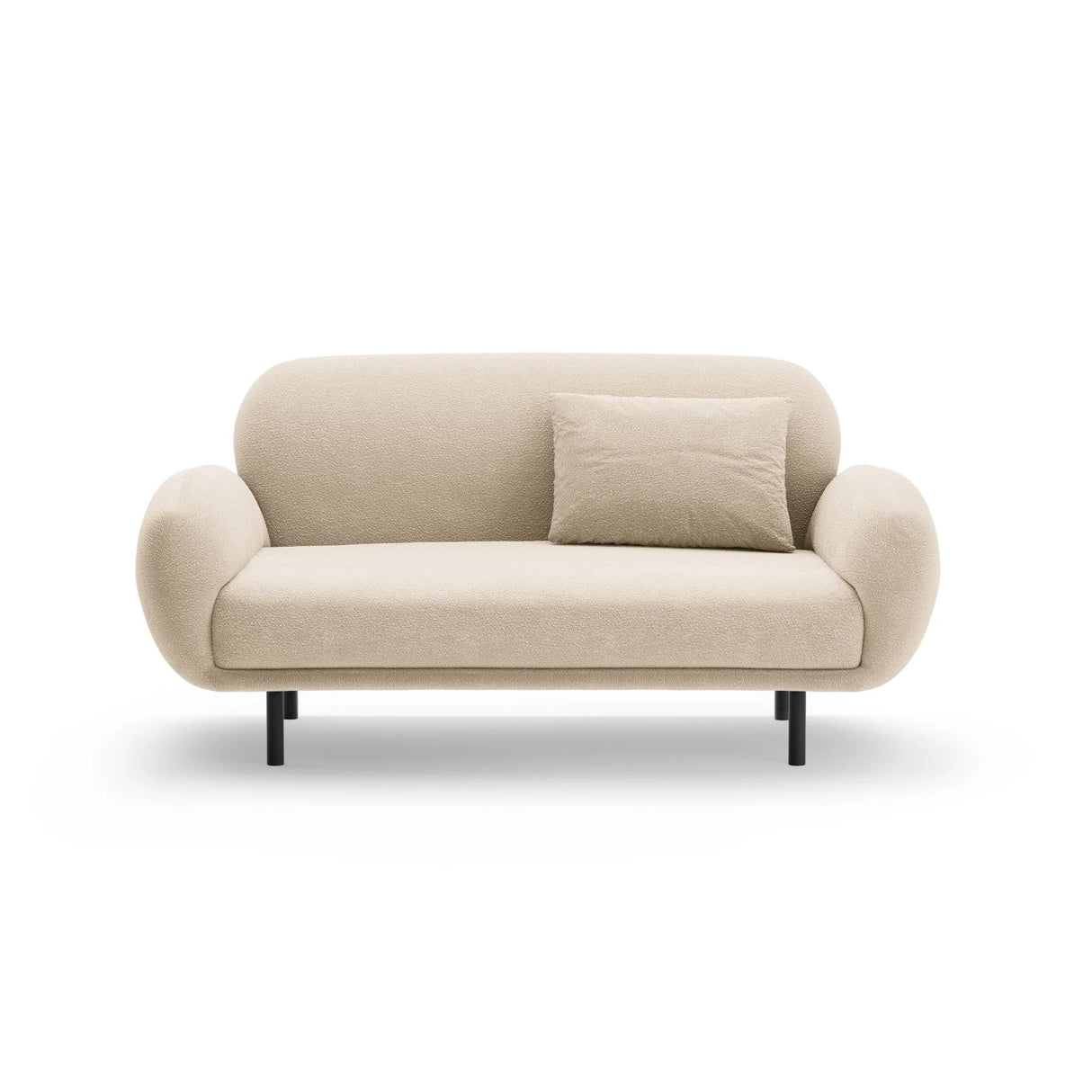 Poppy 2-Sitzer Sofa aus Boucle (Baloo 2074) in Beige, 148x72 cm – Bild 1