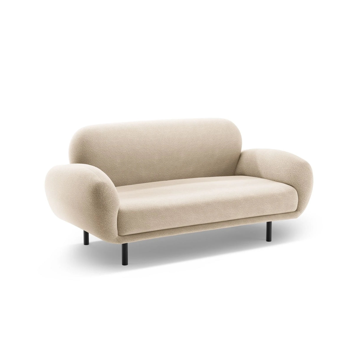 Poppy 2-Sitzer Sofa aus Boucle (Baloo 2074) in Beige, 148x72 cm – Bild 4