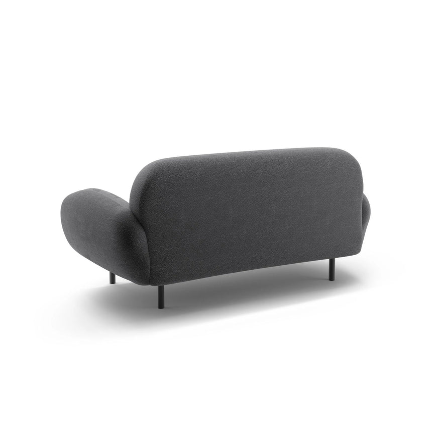 Poppy 2-Sitzer Sofa aus Boucle (Baloo 2083) in Dunkelgrau, 148x72 cm – Bild 5