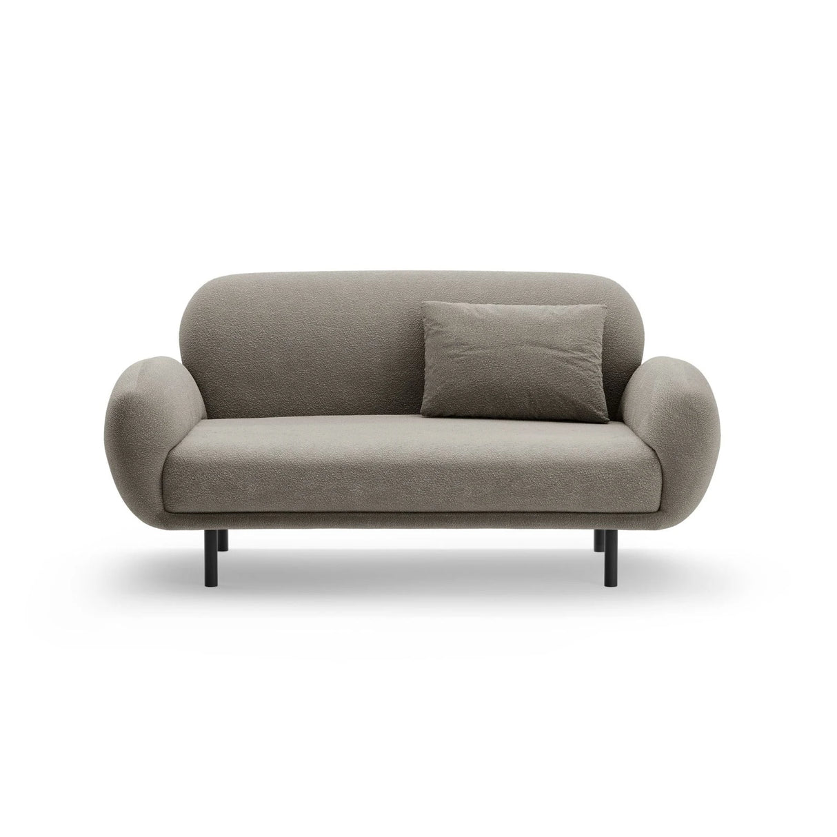 Poppy 2-Sitzer Sofa aus Boucle (Baloo 2084) in Grau, 148x72 cm – Bild 1