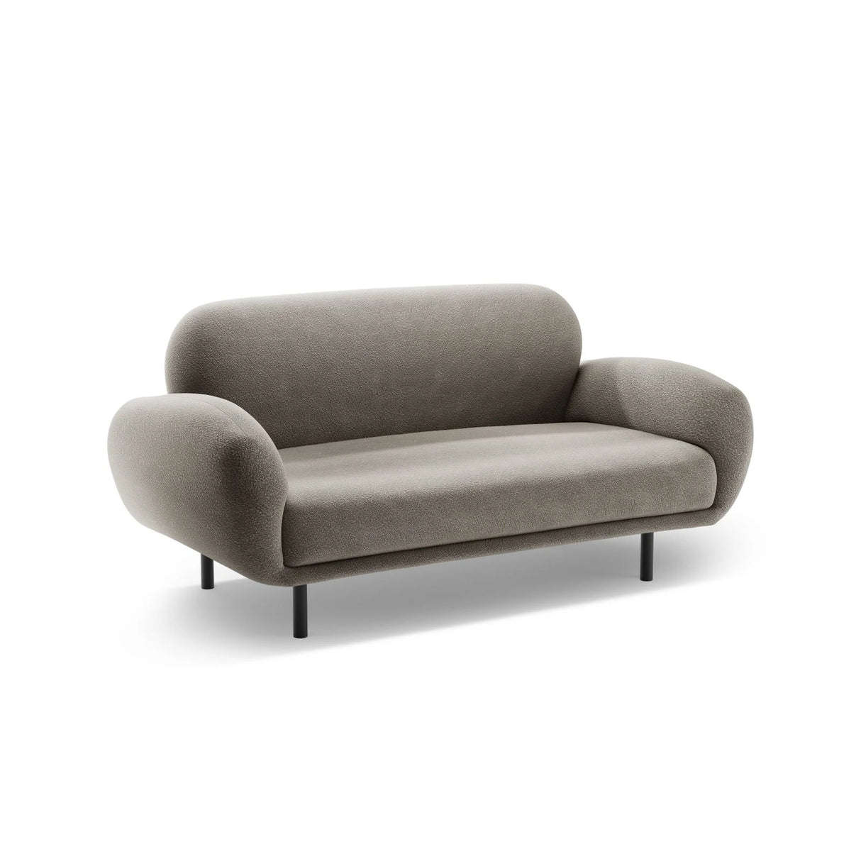 Poppy 2-Sitzer Sofa aus Boucle (Baloo 2084) in Grau, 148x72 cm – Bild 4