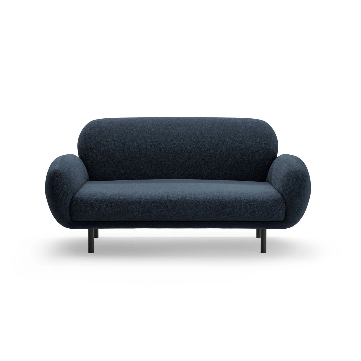 Poppy 2-Sitzer Sofa aus Boucle (Baloo 2088) in Dunkelblau, 148x72 cm – Bild 3