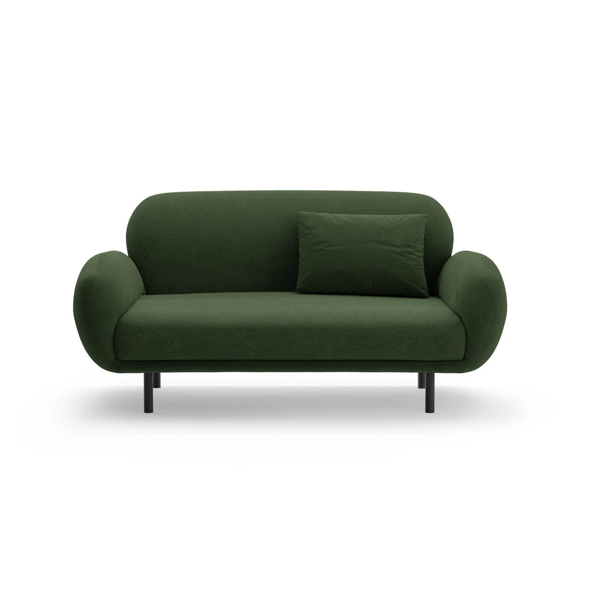 Poppy 2-Sitzer Sofa aus Boucle (Baloo 2089) in Grün, 148x72 cm – Bild 1