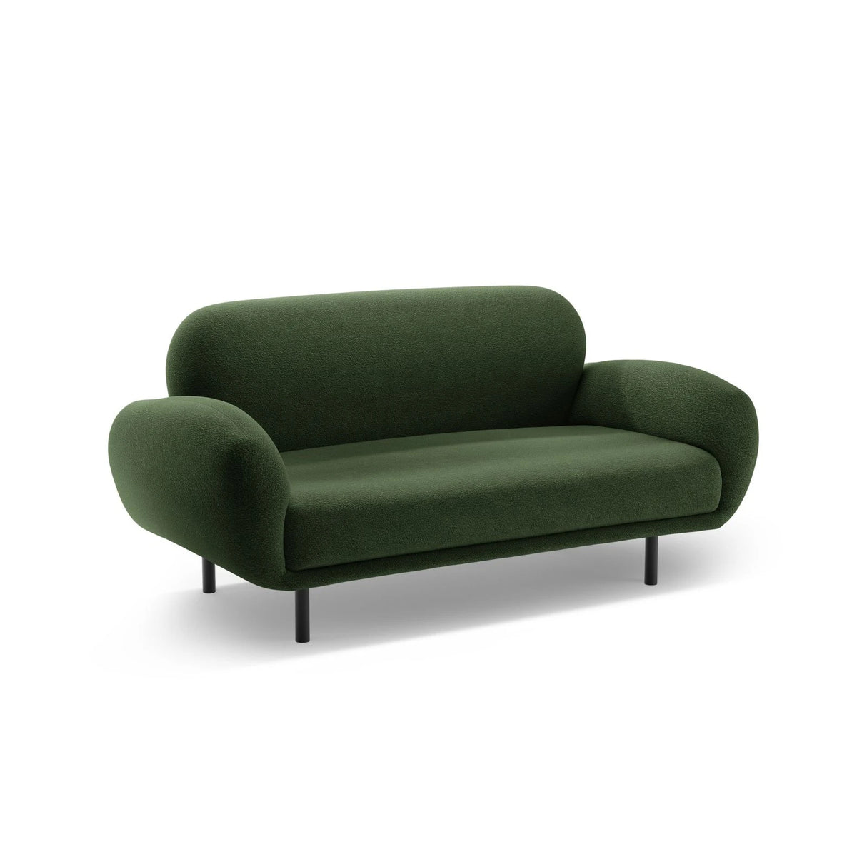 Poppy 2-Sitzer Sofa aus Boucle (Baloo 2089) in Grün, 148x72 cm – Bild 4