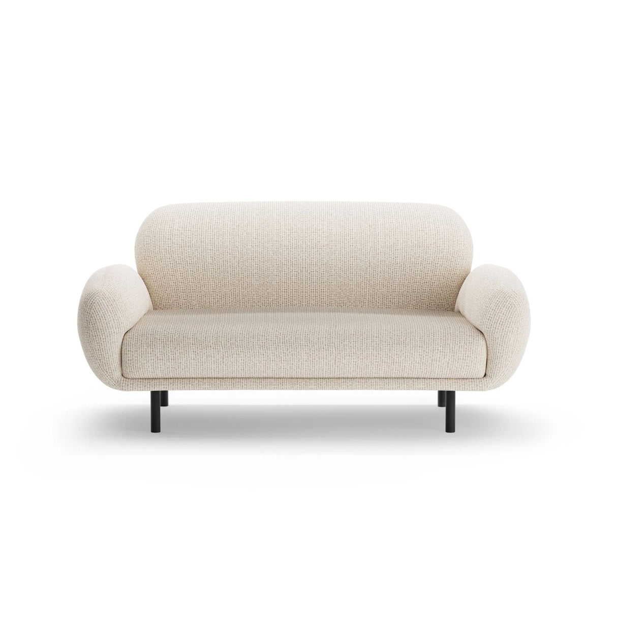 Poppy 2-Sitzer Sofa aus Chenille (SILENCIO 06) in Leichtes Beige, 148x72 cm – Bild 3